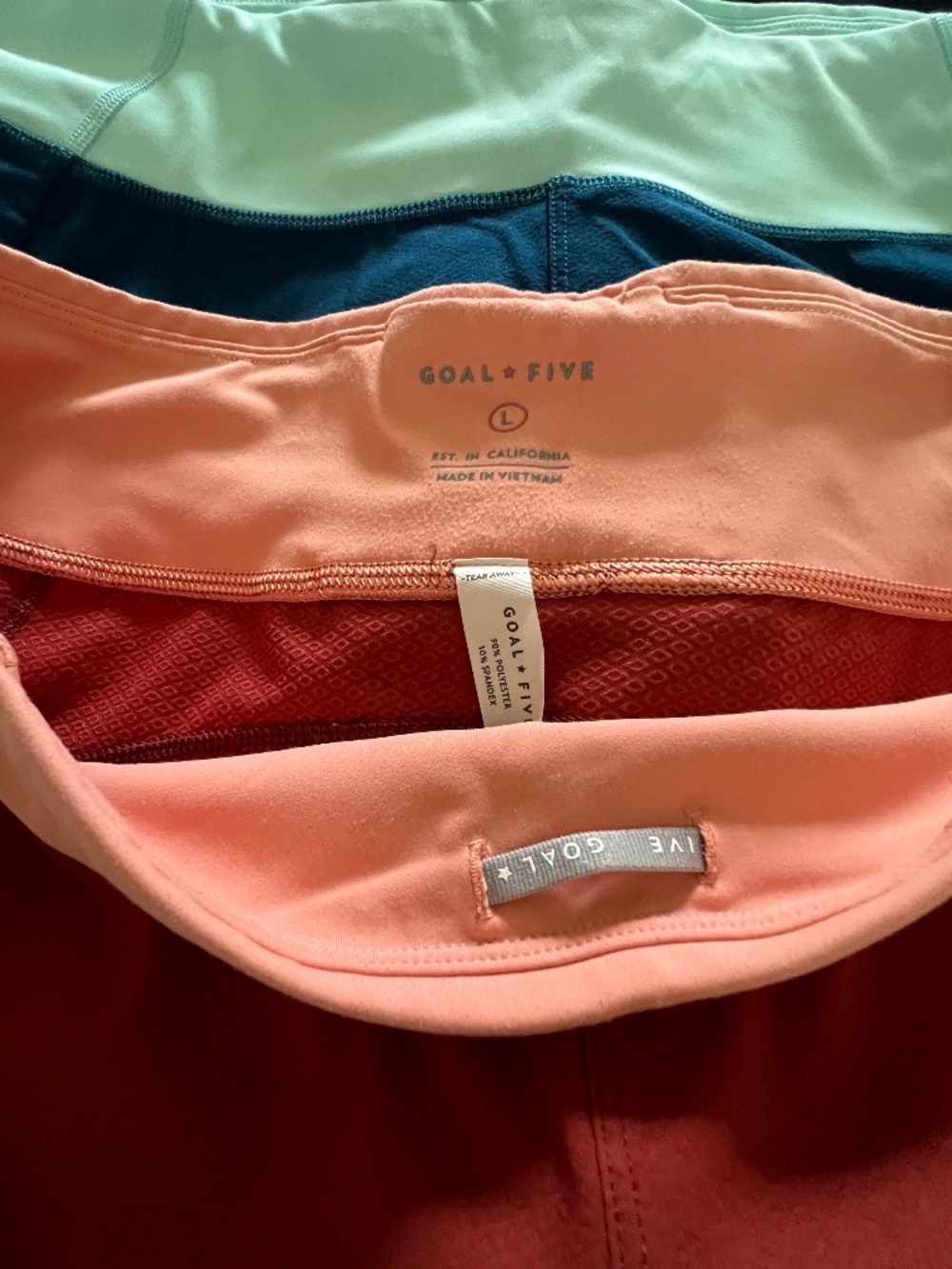 Lot of 4 Goal Five Performance Shorts - Women's L - Navy, Gray, Rust, Blue - Picture 2 of 8